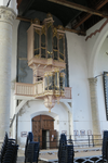 X-5449 Brouwershaven. Kerkplein. Sint Nicolaaskerk. Orgel. Orgelkas in 1557 gemaakt door H. Niehoff. In de orgelkas is ...