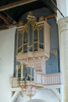 X-5451 Brouwershaven. Kerkplein. Sint Nicolaaskerk. Orgel. Orgelkas in 1557 gemaakt door H. Niehoff. In de orgelkas is ...