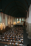 X-5695 Dreischor. Ring. Nederlands Hervormde Kerk (Adriaanskerk). Interieur van de kerk tijdens de opening van de ...