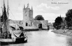 ZM-1862 Zierikzee. Zuidhavenpoort met brug.