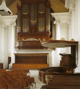 ZM-3442 Zierikzee. Het uit 1848 daterende Kam & Van der Meulen orgel in de Grote of Nieuwe Kerk