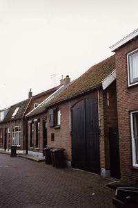 ZS-1480 Zierikzee. Scheepstimmerdijk. In het midden: de voormalige boerderij van Johannes Pannekoek.