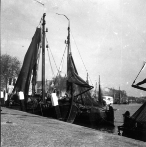 ZZE-1546 Zierikzee. Gezicht op de Nieuwe Haven, gezien vanaf 't Luitje.