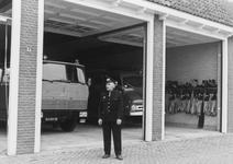 ZZG-0225 Zierikzee. Regenboogstraat. Ingebruikname nieuwe brandweergarage. C. Berrevoets (brandweercomm.).