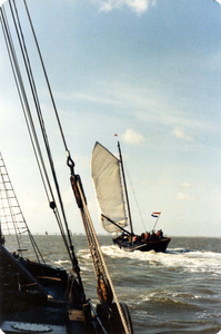 ZZG-0348 Zierikzee / Oosterschelde. De Tjalk De Twee Gebroeders , eig. B.W. Kok en J.Th.M. Kok-Biltges; gebouwd in ...