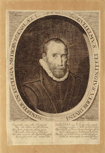 THA-0267 Gulielmus Teelingius. Verbi divini minister in ecclesia medioburgensi. Aet. L.. Zierikzee. Willem Teellinck ...