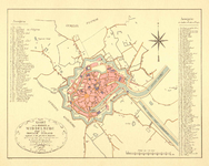 THA-0316 Kaart van de gemeente van Middelburg (..). Middelburg. Reproductie van een schematische plattegrond van de ...