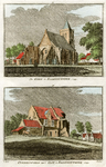 THA-1598 Ellewoutsdijk, kerk en slot op een blad.