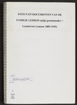 85 Plakboek van H.A. van Dijke 'Foto's en documenten van de familie Lemson (mijn grootmoeder = Leenderina Lemson 1885-1945)'