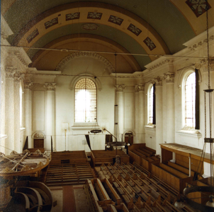 A-0171 Zierikzee. Kerkplein. Interieur van de Nieuwe Kerk, gebouwd in de periode 1835-1848