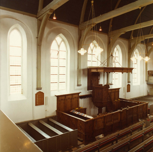 A-0172 Zierikzee. Interieurs van de Gasthuiskerk, gebouwd in de periode 1835-1848