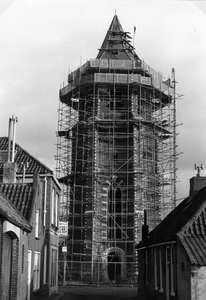 A-1702 Nieuwerkerk. Bouw kerktoren, ter vervanging van het in de Tweede Wereldoorlog verloren gegane exemplaar.
