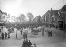 O-0299 Zierikzee. Havenplein. Vuurwerkdemonstratie.