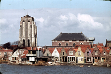 RK-1472 Zierikzee. Watersnoodramp 1953. Gezicht op Zierikzee vanaf de Westhavendijk.