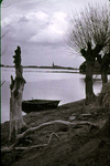 RK-1497 Dreischor. Watersnoodramp 1953. Gezicht op Dreischor vanuit z.w.-richting, vanaf de Dreischorsedijk.