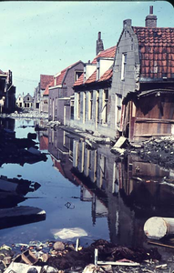 RK-1543 Zierikzee. Watersnoodramp 1953. Verwoeste woning in de Krepelstraat