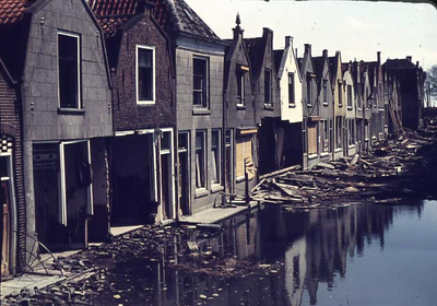 RK-1546 Zierikzee. Watersnoodramp 1953. Hoofdpoortstraat.