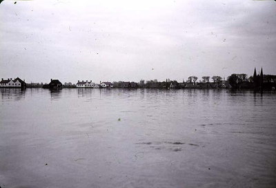 RK-1623 Zierikzee. Watersnoodramp 1953. Gezicht vanaf de Oudeweg richting Lange Blokweg.