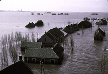 RK-1636 Kerkwerve. Watersnoodramp 1953. Gezicht in de Kerkweg.