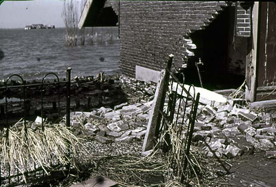 RK-1653 Kerkwerve. Watersnoodramp 1953. Taaijersweg.