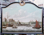 BE-0672 Zierikzee. Stadhuismuseum Schilderij van een dijkdoorbraak, uit de gemeentelijke museumcollectie