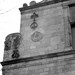 BE-2286 Zierikzee Noordhavenpoort 2. Detail van de gevel aan de stadzijde van de Noordhavenpoort.