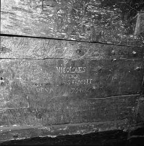 BE-2595 Zierikzee. Mol. 's Gravensteen. Interieur voormalige stadsgevangenis met houten celwanden waarin gevangen ...