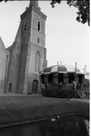 JVH-1006 Dreischor. Ring. Muziektent voor de Corneliuskerk. Opening van het muziekseizoen met een dubbelconcert van de ...