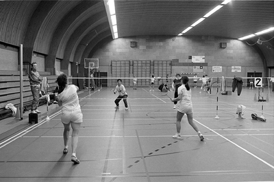 JVH-1380 Zierikzee. Groene Weegje. Sporthal Onderdak. Clubkampioenschappen van tennisclub BC Zierikzee.