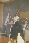 380 De heer J. de Rijck wordt gedecoreerd door Prins Carnaval van Sas van Gent Augusto de Tweede (A. de Smit)