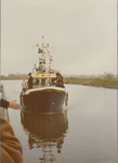 447 Aankomst van de boot van St. Nicolaas om op feestelijke wijze de Graafjansdijk te Westdorpe te openen