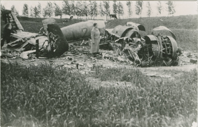 2204 Neergestort Duits vliegtuig bij Magrette