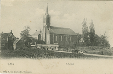 815 Axel R.K. Kerk. De Rooms-katholieke kerk aan de Walstraat (toen Armendijk) te Axel