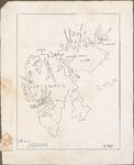 10-1-1 Kaart van Spitsbergen met locaties en de ligging van schepen van belang bij de reddingsexpeditie naar Umberto ...
