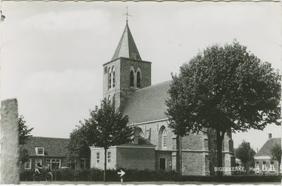 BIG-P-6 Biggekerke, Herv. Kerk. De Nederlandse Hervormde Kerk aan het Kerkplein te Biggekerke
