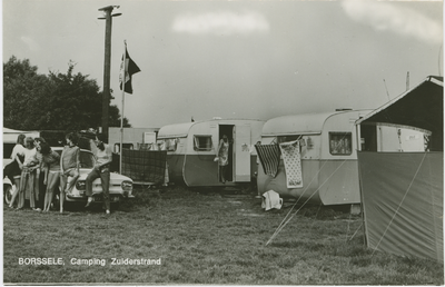 BOR-P-47 Borssele, Camping Zuiderstrand . Camping Zuiderstrand aan de Weelhoekweg te Borssele