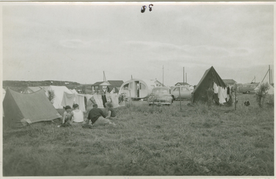 CAD-218 Cadzand, Kamp Welgelegen. Camping Welgelegen aan de Vlamingpolderweg te Cadzand