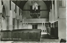 DRE-P-10 Dreischor, Ned. Herv. Kerk. Interieur van de Nederlandse Hervormde kerk aan de Ring te Dreischor