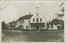 GOE-P-150 Goes, Wilhelminastraat. Hotel Nieuw Goes aan de Wilhelminastraat (thans Van de Spiegelstraat) te Goes