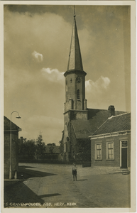 GRP-P-1 's Gravenpolder, Ned. Herv. Kerk. De Nederlandse Hervormde kerk aan de 's-Gravenstraat te 's-Gravenpolder