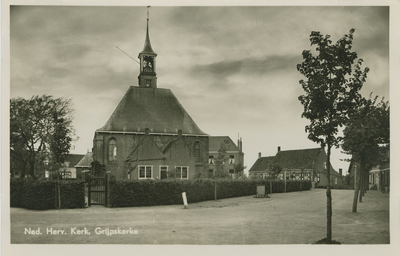 GRY-P-2 Ned. Herv. Kerk, Grijpskerke. De Nederlandse Hervormde kerk aan de Kerkring te Grijpskerke