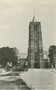 HAB-P-4 's-Heer Abtskerke, Toren Ned. Herv. Kerk. De toren van de Nederlandse Hervormde kerk te 's-Heer Abtskerke