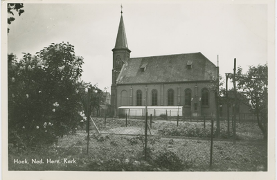 HOK-P-1 Hoek, Ned. Herv. Kerk. De Nederlandse Hervormde kerk aan de Langestraat te Hoek