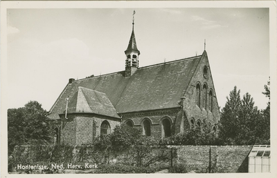 HON-P-1 Hontenisse, Ned. Herv. Kerk. De Nederlandse Hervormde kerk aan de Willem de Zwijgerlaan te Kloosterzande