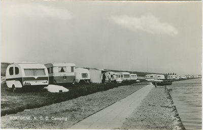 KOR-P-113 Kortgene, N.C.C. Camping. Camping Nederlandse Caravan Club aan het Veerse Meer bij Kortgene