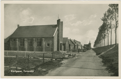 KOR-P-64 Kortgene, Torendijk. Het kerkgebouw van de Gereformeerde Gemeente aan de Torendijk te Kortgene