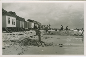 KOU-172 Dishoek. Koudekerke. Strandgezicht. Het strand te Dishoek bij Koudekerke