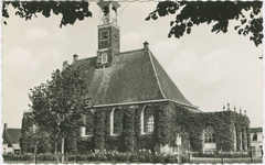 KOU-P-4 Ned. Herv. Kerk, Koudekerke. De Nederlandse Hervormde kerk aan het Dorpsplein te Koudekerke
