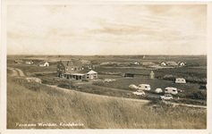 KOU-P-53 Panorama Westduin, Koudekerke. Gezicht op café Westduin bij Koudekerke vanaf de duinen