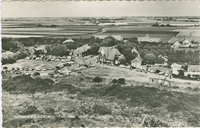KOU-P-66 Dishoek-Koudekerke, Panorama vanaf de Duinen. Gezicht op Dishoek bij Koudekerke vanaf de duinen